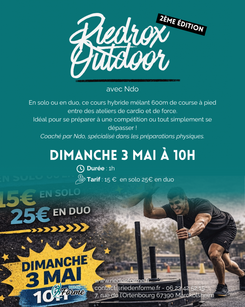 Riedrox Outdoor - avec Ndo Ried en Forme - entraînement hybride à marckolsheim