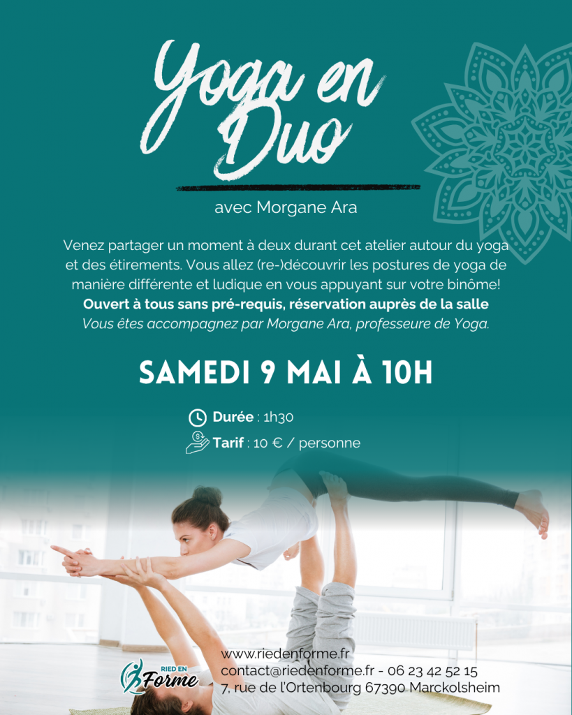 Yoga en duo - Morgane Ara chez Ried en forme