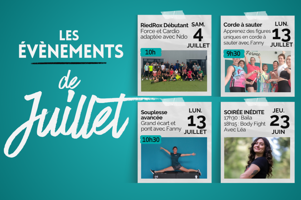 événements de ried en forme - juillet 2026