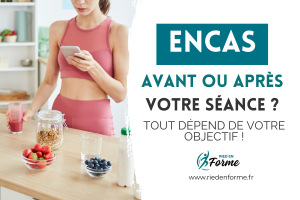 encas - avant ou après votre séance de sport