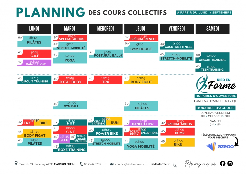 planning rentrée septembre 2026-2027 - ried en forme marckolsheim